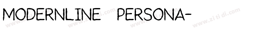 modernline   Persona字体转换